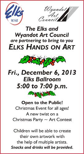 Elks Hands on Art header image