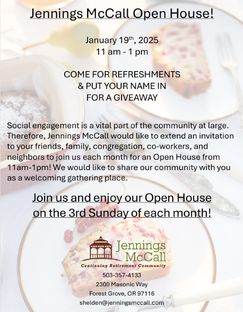 Jennings McCall Open House! header image