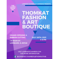 Thomkat Fashion & Art Boutiuqe Ribbon Cutting header image