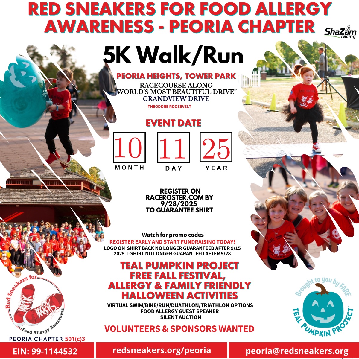 Red Sneakers For Food Allergy Awareness Walk/Run header image
