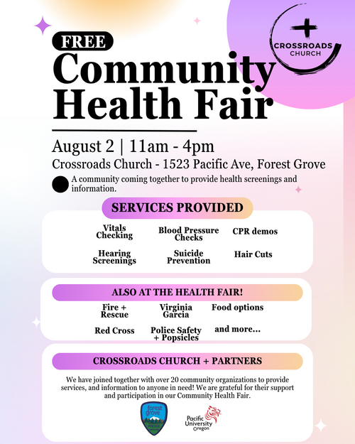 Community Health Fair header image