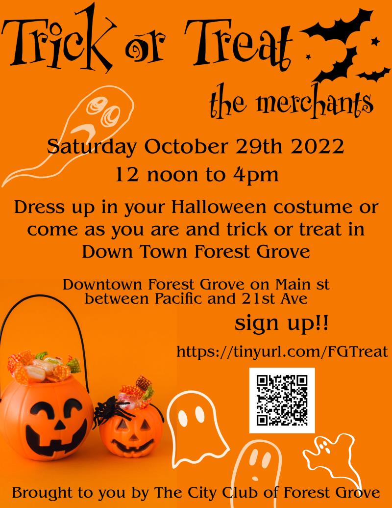 Trick or Treat with the Merchants header image