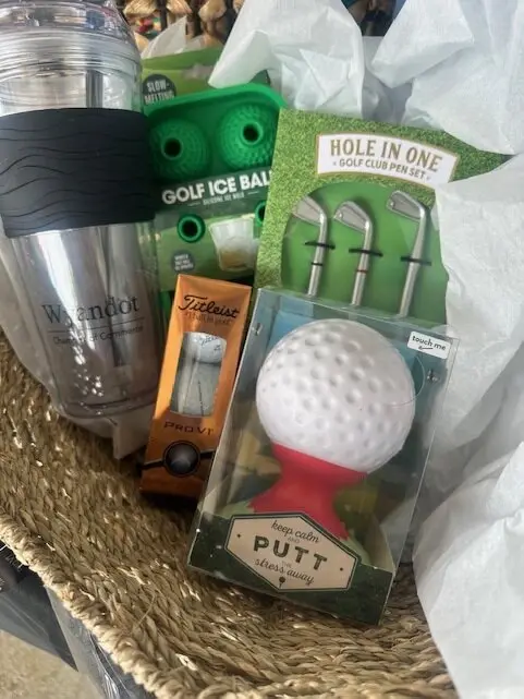 Golf Scramble prize basket