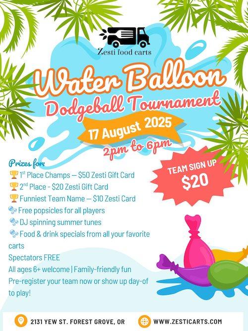 Water Balloon Dodgeball Tournament header image