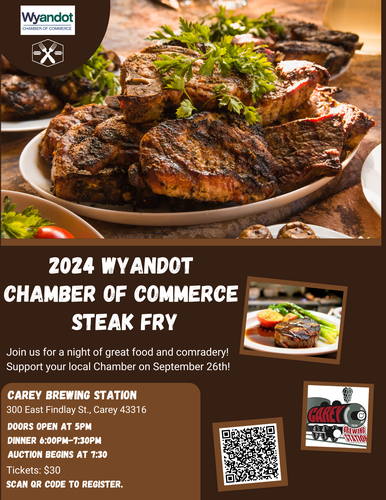 Wyandot Chamber Annual Steak Fry header image