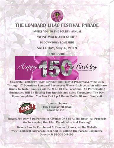 Spring Wine Walk and Shop header image