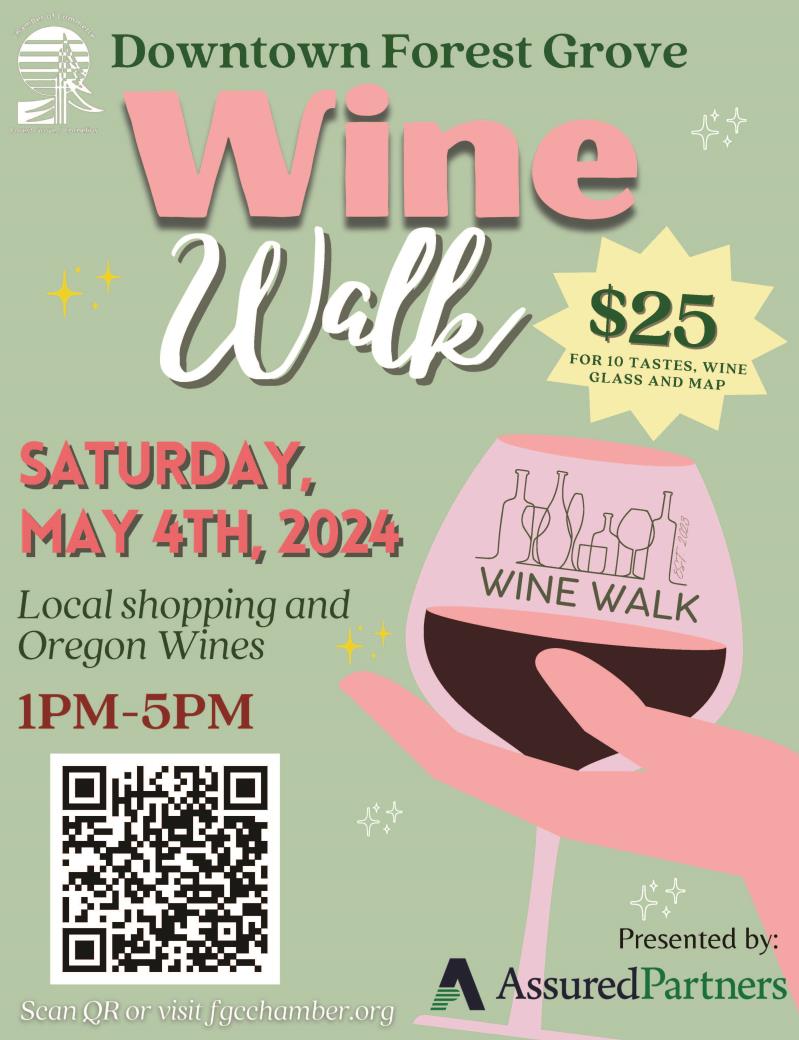 Forest Grove Spring Wine Walk header image