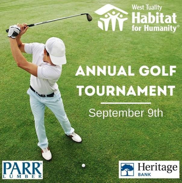 West Tuality Habitat for Humanity Golf Tournament header image