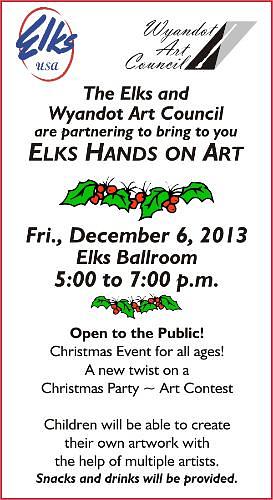 Elks Hands on Art header image