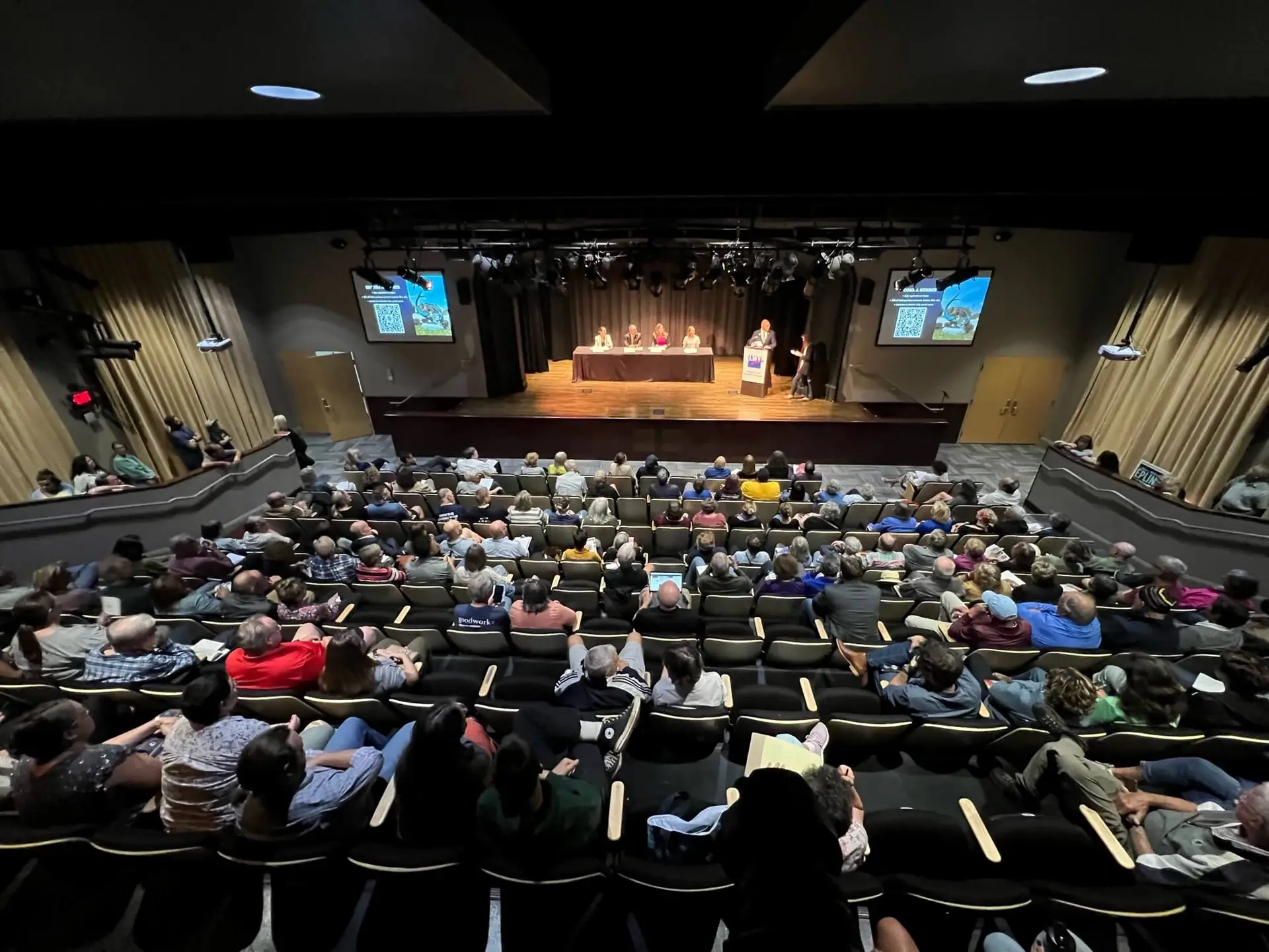 A packed candidate forum