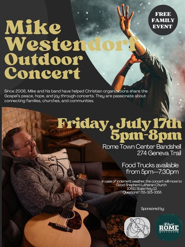 Mike Westendorf Outdoor Concert header image