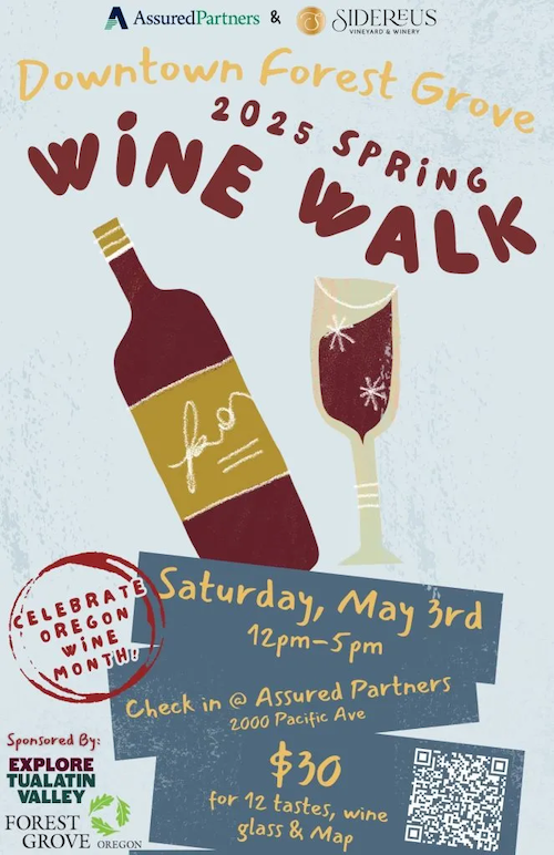 Spring Wine Walk header image
