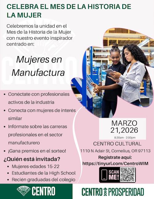 Mujeres en Manufactura header image