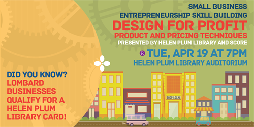 Small Business Entrepreneurship Skill Building - Design for Profit Product and Pricing Techniques header image