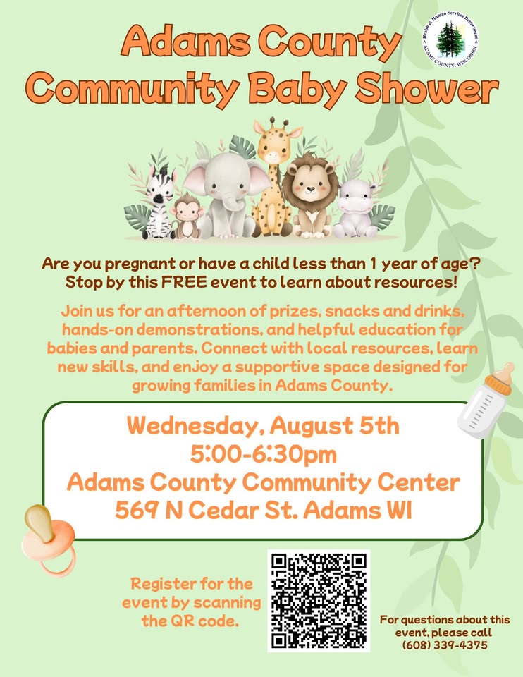 Adams County Community Baby Shower header image